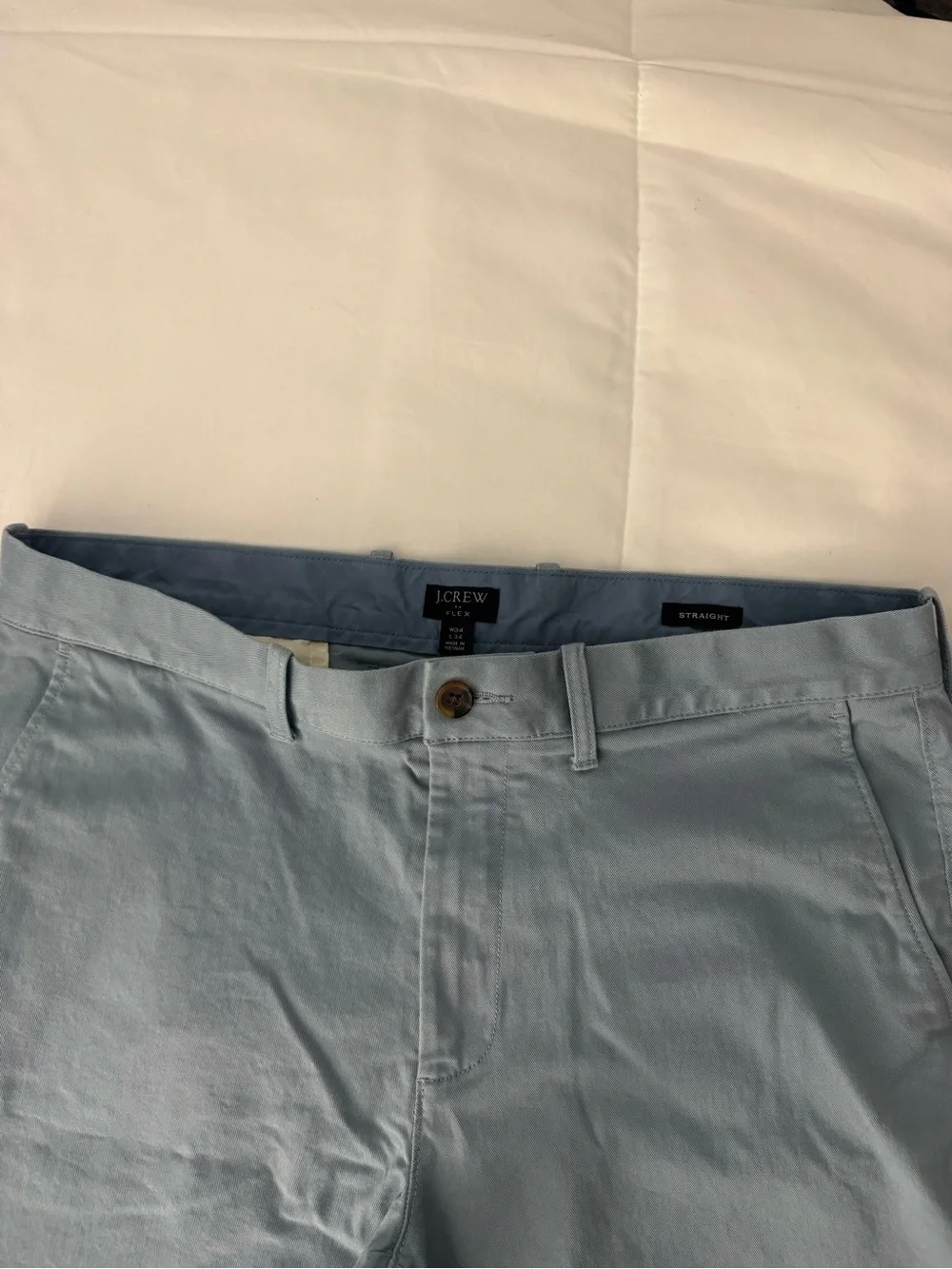 J. Crew Men’s Chinos in Dusty Light Blue